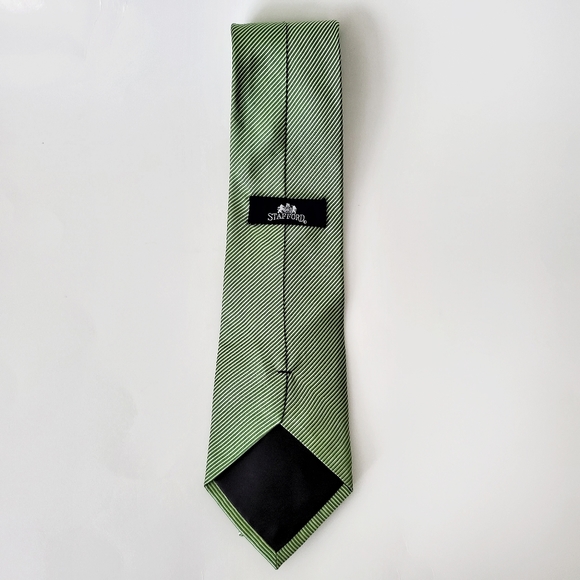 STAFFORD Silk Tie Classic Thin Stripes - Picture 6 of 7